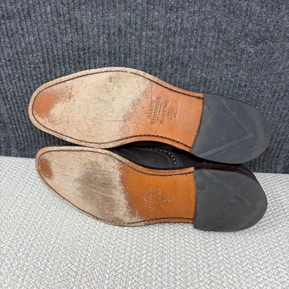 Allen Edmonds Strand Strand Cap Toe Oxfords Brown Leather Bench Welt Men’s 11 D